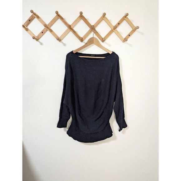 Theory Joan New Nickname Navy Blue Wool Cashmere Blend Boat Neck Sweater… - Picture 1 of 8